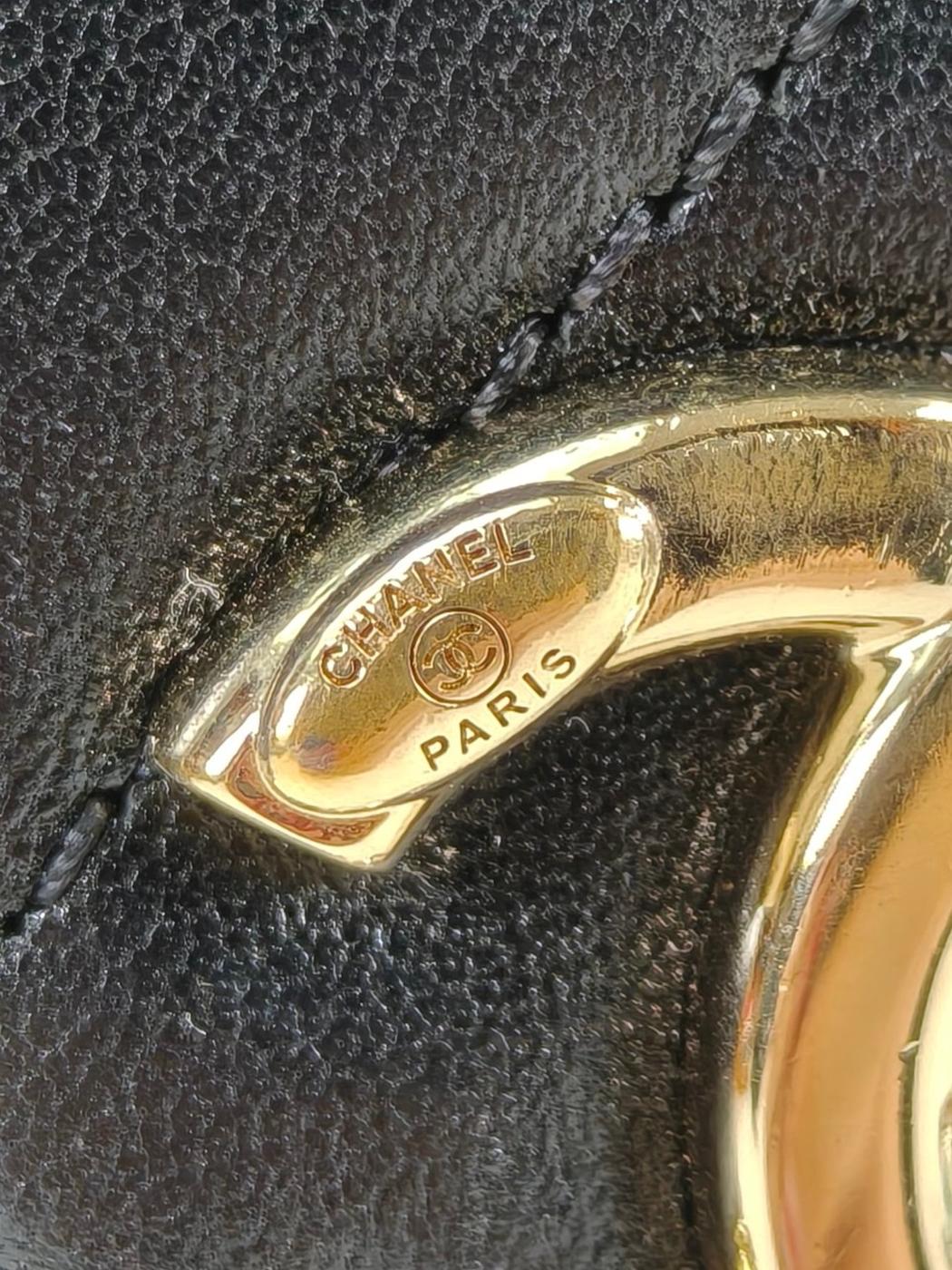 CHANEL シャネル ヴァニティ 2way チェーンショルダーバッグ ブラック 管理番号：10121