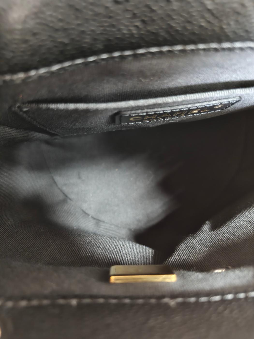 CHANEL シャネル バックパック リュック マトラッセ キャビアスキン ブラック ゴールド金具 AS3860 管理番号：10124