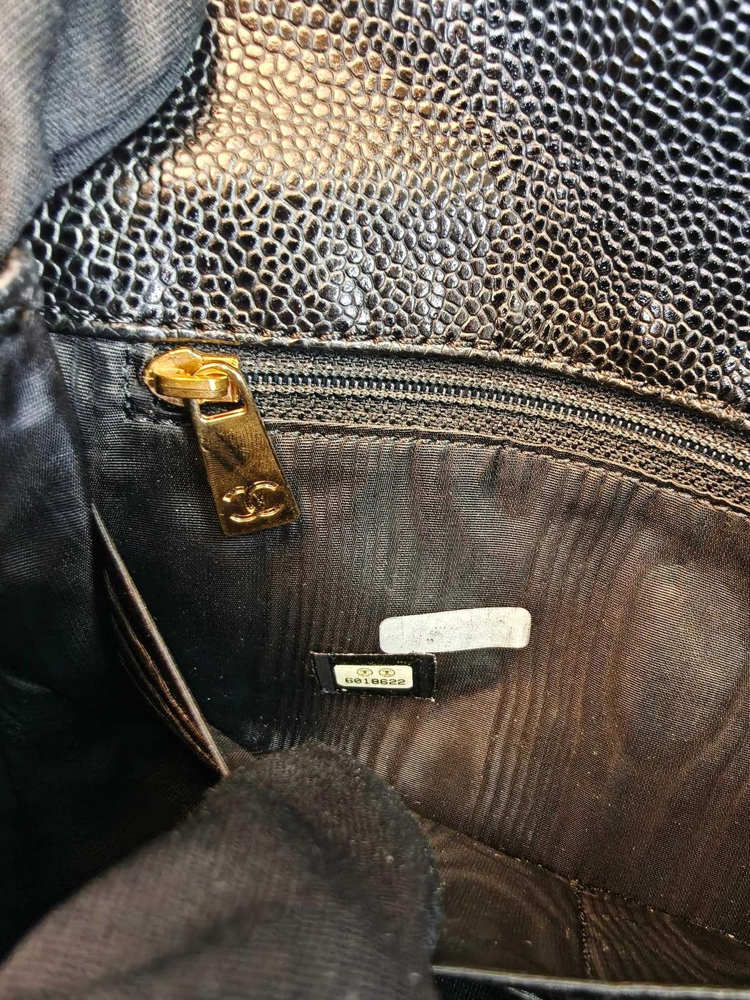 CHANEL シャネル ココマーク 長財布 キャビアスキン ブラック ゴールド金具 管理番号：10174