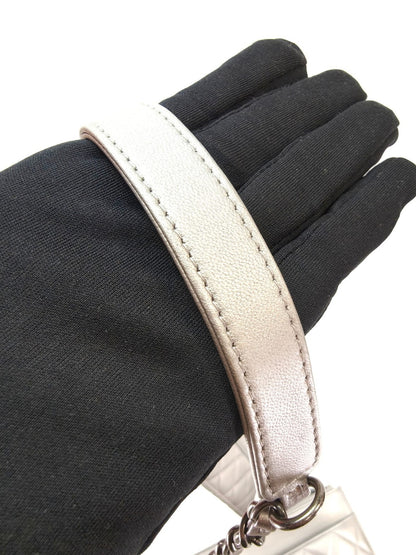 CHANEL シャネル マトラッセ マルチバッグ チェーンショルダー 財布 スマホケース付き シルバー 管理番号：10422