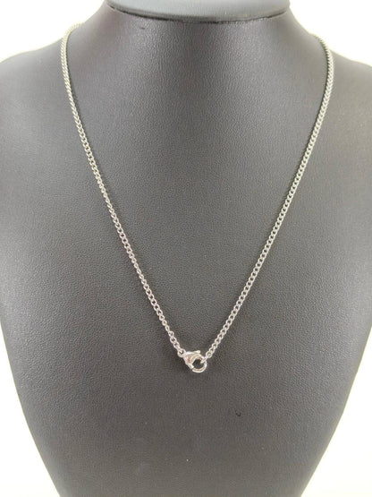 CHANEL Coco Mark Necklace Silver Control Number: 10440