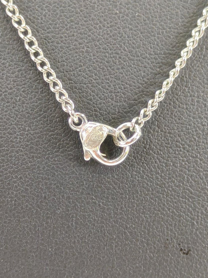 CHANEL Coco Mark Necklace Silver Control Number: 10440