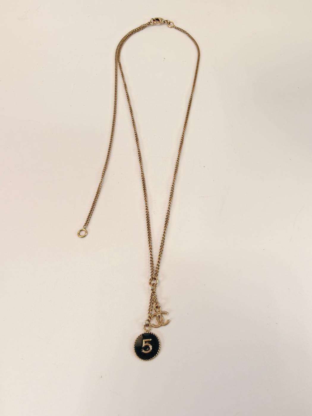 CHANEL シャネル ココマーク ロゴ No.5 ネックレス ペンダント