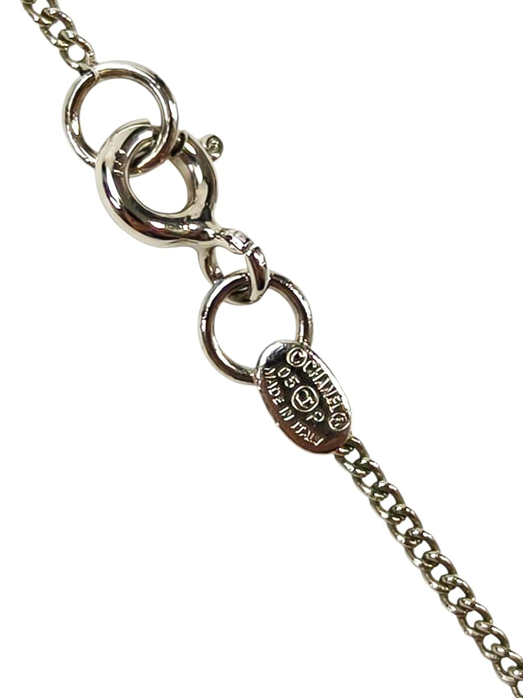 CHANEL シャネル ココマーク リバーシブル ネックレス ブラック×赤 管理番号：10484