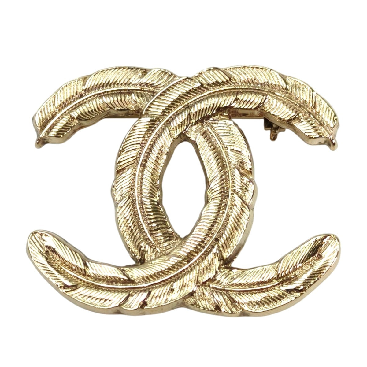 CHANEL シャネル ココマーク 羽 ブローチ ゴールド 管理番号：10499