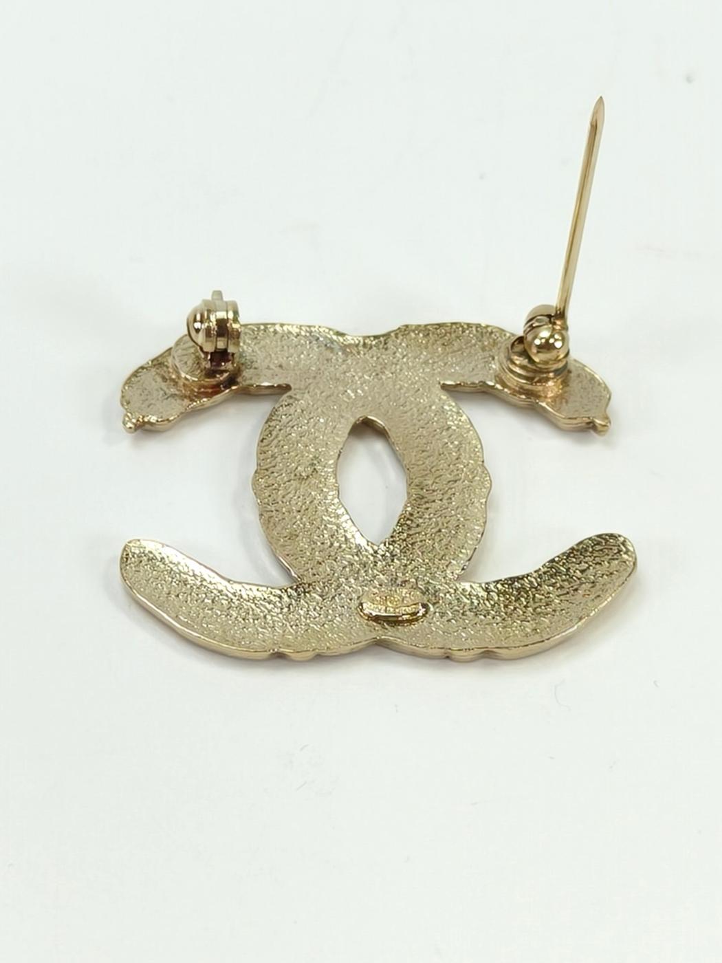 CHANEL シャネル ココマーク 羽 ブローチ ゴールド 管理番号：10499