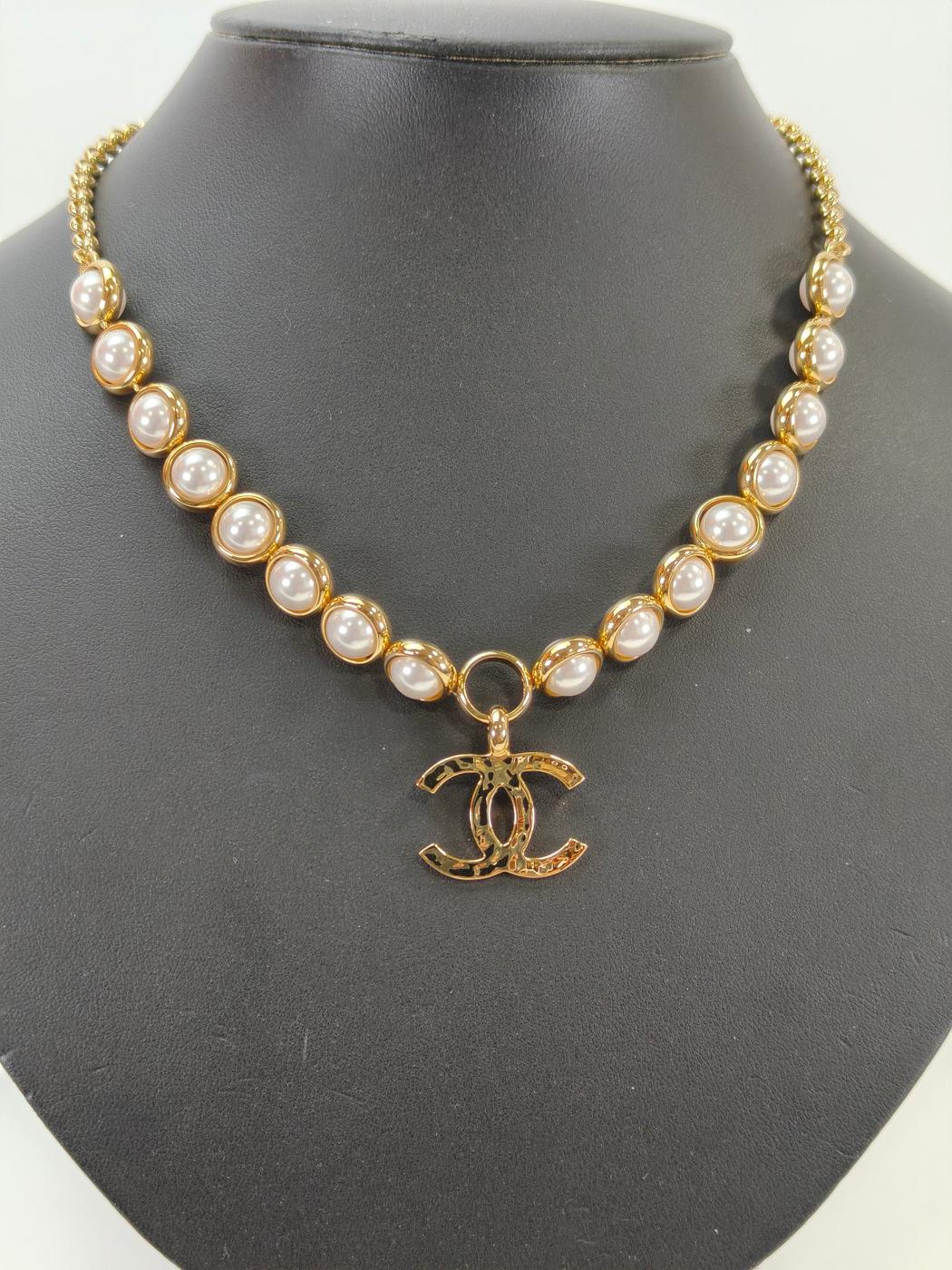 CHANEL シャネル ココマーク パール ネックレス ゴールド 管理番号：10591