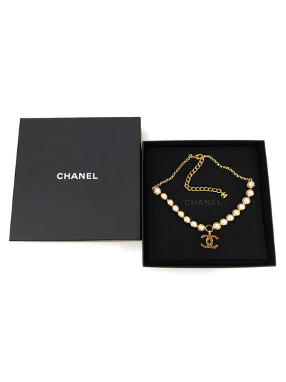 CHANEL シャネル ココマーク パール ネックレス ゴールド 管理番号：10591