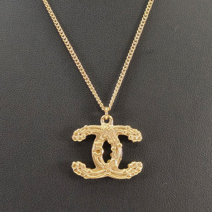 CHANEL 香奈儿 可可标志 No5 蝴蝶结 项链 金色 商品编号：10650