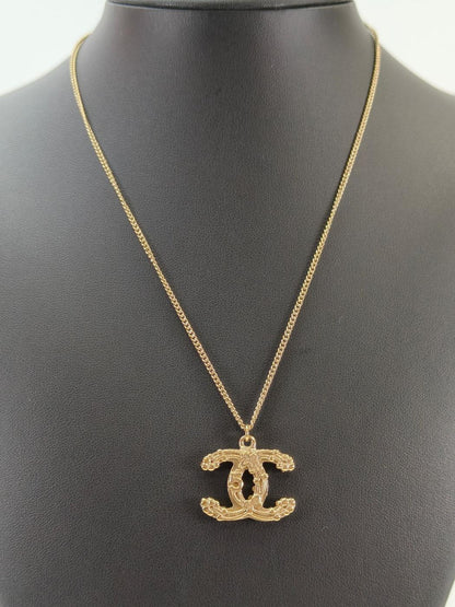 CHANEL 香奈儿 可可标志 No5 蝴蝶结 项链 金色 商品编号：10650