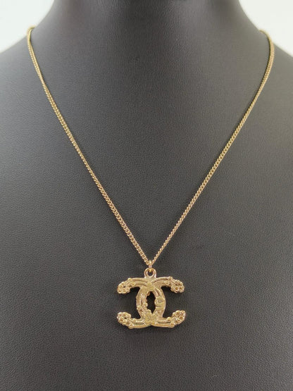 CHANEL 香奈儿 可可标志 No5 蝴蝶结 项链 金色 商品编号：10650