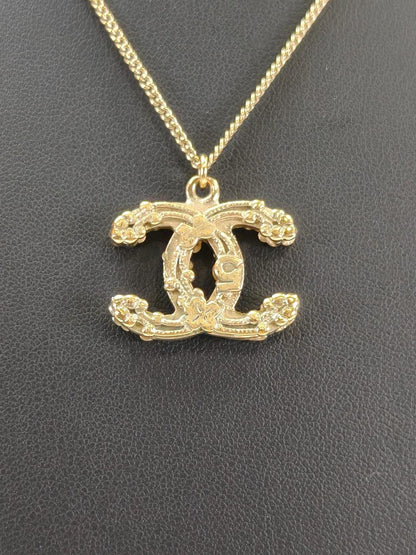 CHANEL 香奈儿 可可标志 No5 蝴蝶结 项链 金色 商品编号：10650