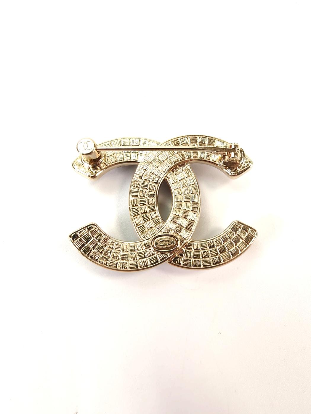 CHANEL Coco Mark Brooch Black x White Product Number: 10745