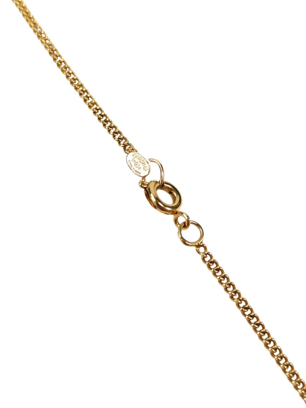 CHANEL シャネル ココマーク ネックレス ゴールド×ピンク 管理番号：10850