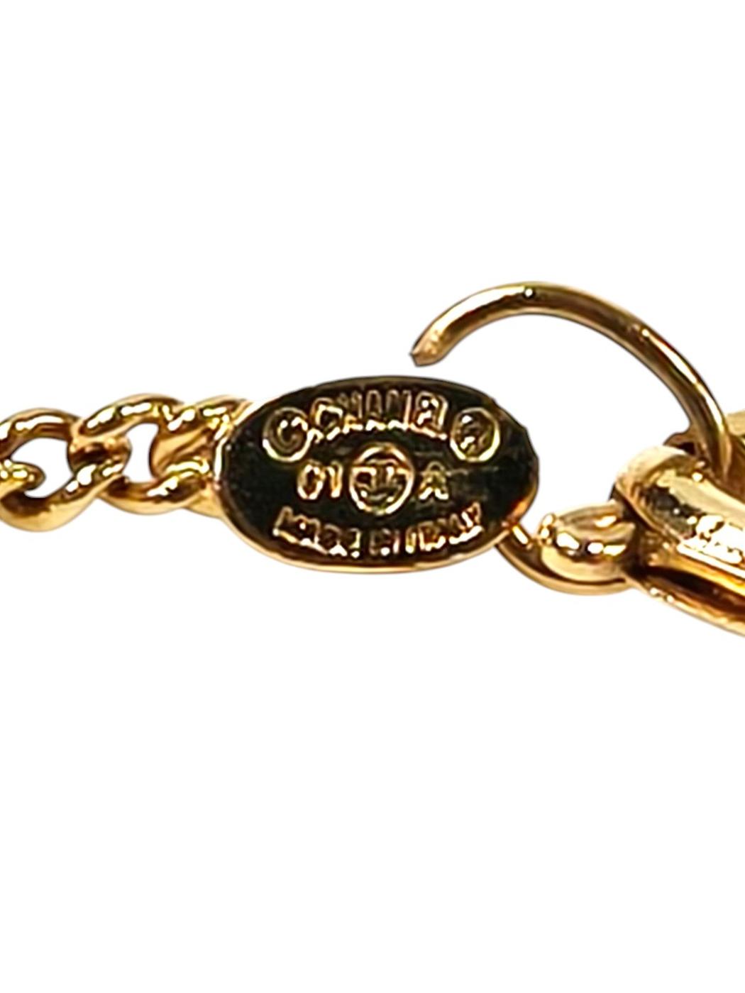 CHANEL シャネル ココマーク ネックレス ゴールド×ピンク 管理番号：10850