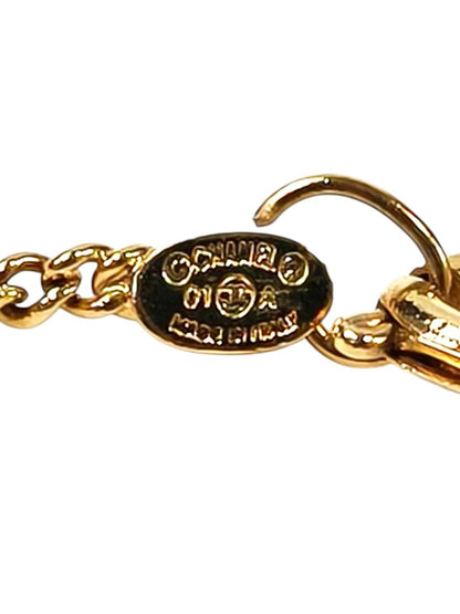 CHANEL シャネル ココマーク ネックレス ゴールド×ピンク 管理番号：10850