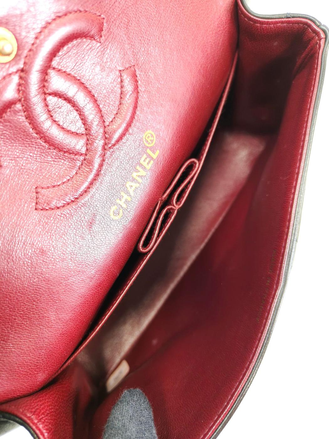 CHANEL マトラッセ ダブルフラップ Wチェーン ショルダーバッグ 黒 管理番号：10906