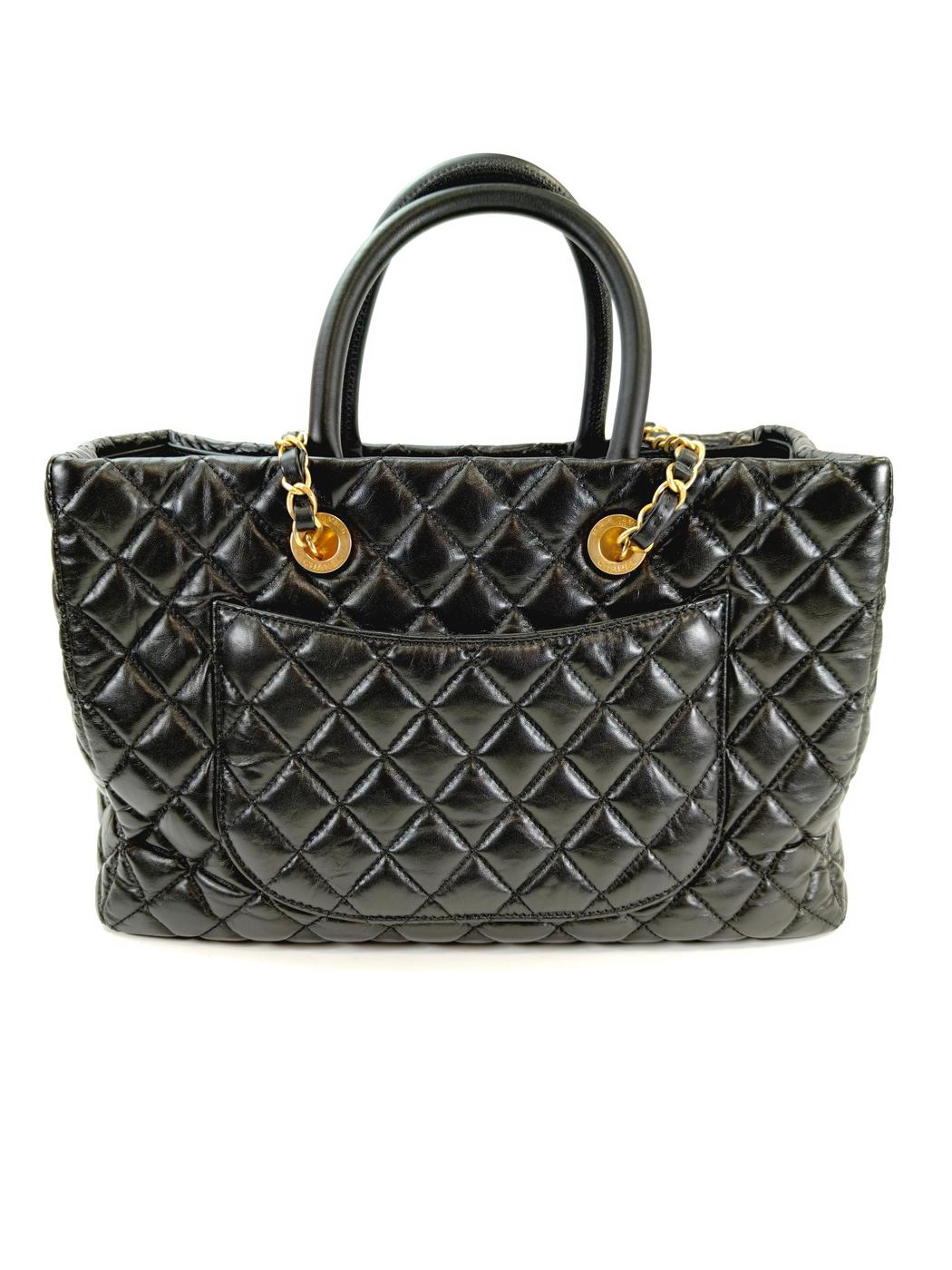 CHANEL シャネル マトラッセ 2WAY トートバッグ チェーンショルダー ブラック 管理番号：10907