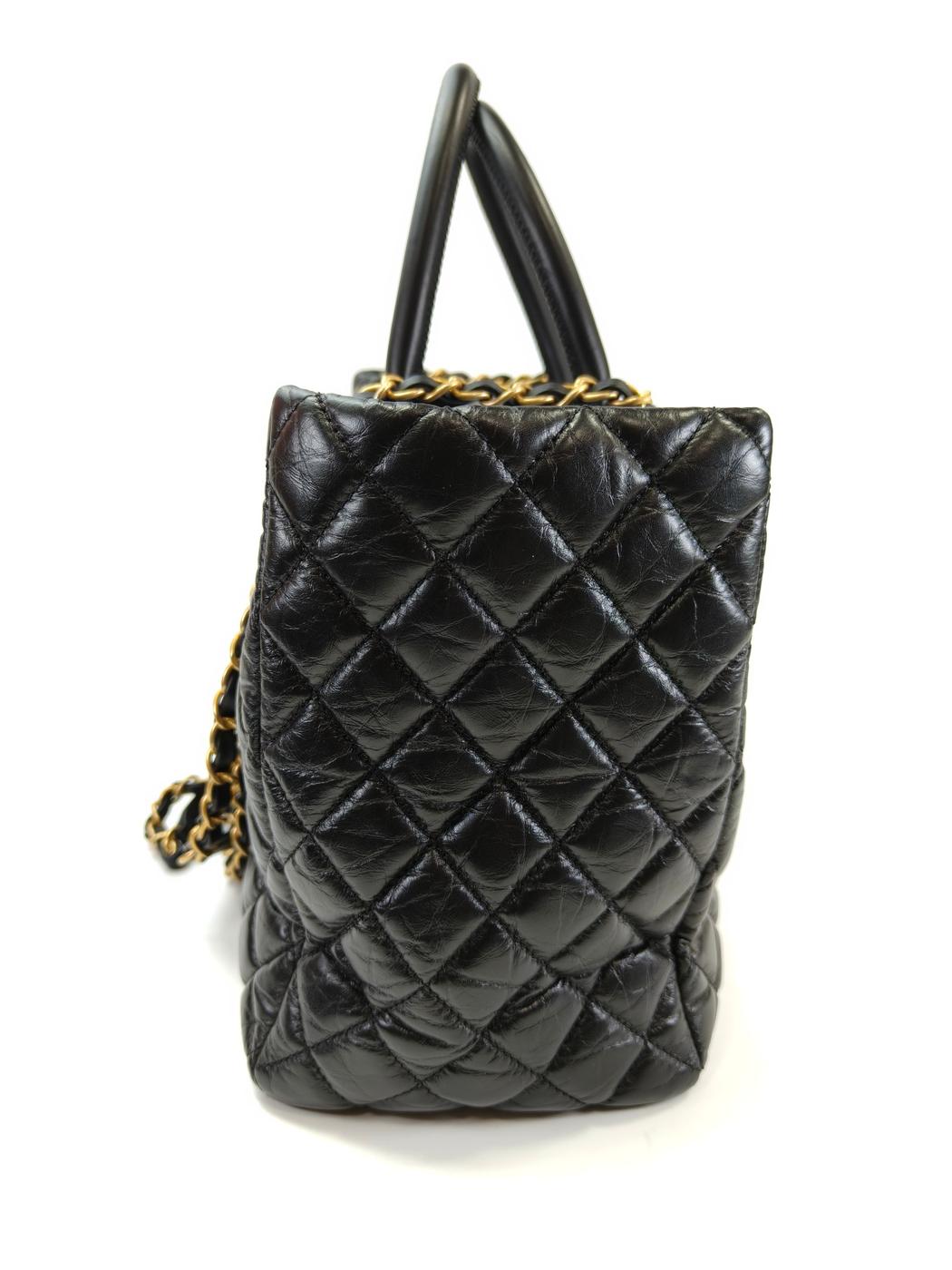 CHANEL シャネル マトラッセ 2WAY トートバッグ チェーンショルダー ブラック 管理番号：10907