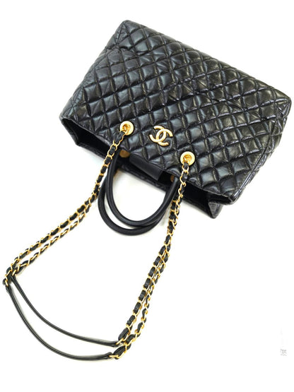 CHANEL シャネル マトラッセ 2WAY トートバッグ チェーンショルダー ブラック 管理番号：10907
