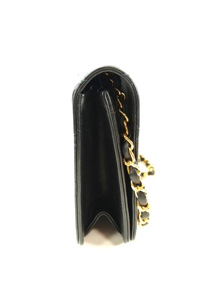 CHANEL Matelasse Chain Shoulder Bag Lambskin Black Model No.: 10910