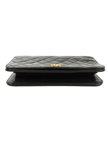 CHANEL Matelasse Chain Shoulder Bag Lambskin Black Model No.: 10910
