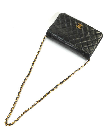 CHANEL Matelasse Chain Shoulder Bag Lambskin Black Model No.: 10910