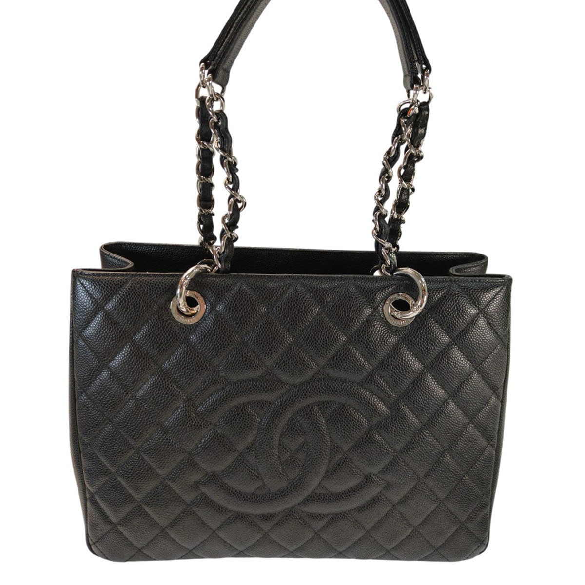 CHANEL シャネル マトラッセ チェーントートバッグ キャビアスキン ブラック 管理番号：10954