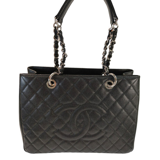 CHANEL シャネル マトラッセ チェーントートバッグ キャビアスキン ブラック 管理番号：10954
