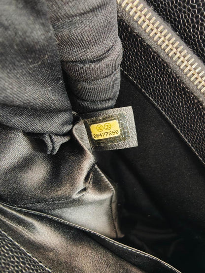 CHANEL シャネル マトラッセ チェーントートバッグ キャビアスキン ブラック 管理番号：10954
