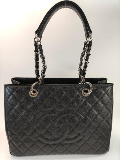 CHANEL シャネル マトラッセ チェーントートバッグ キャビアスキン ブラック 管理番号：10954