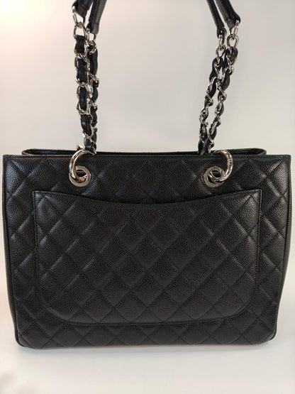 CHANEL シャネル マトラッセ チェーントートバッグ キャビアスキン ブラック 管理番号：10954