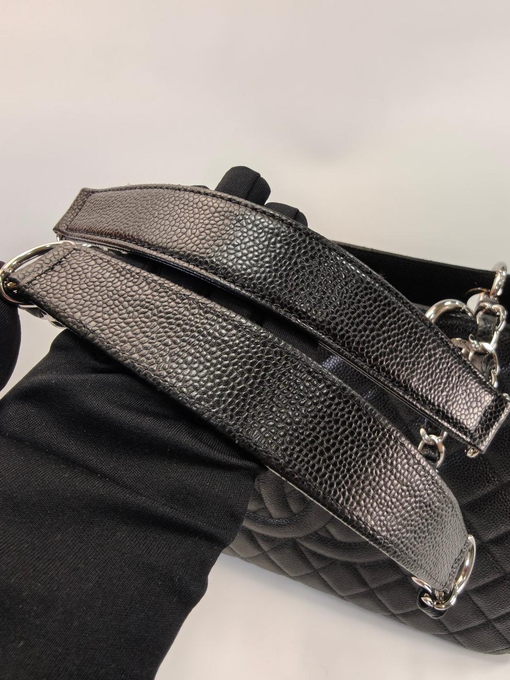 CHANEL シャネル マトラッセ チェーントートバッグ キャビアスキン ブラック 管理番号：10954