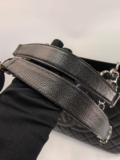 CHANEL シャネル マトラッセ チェーントートバッグ キャビアスキン ブラック 管理番号：10954