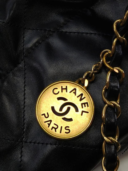 CHANEL 香奈儿22 链条托特包 黑色 管理编号：10967