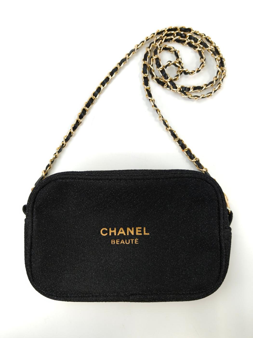 CHANEL シャネル ノベルティ 2Way ショルダーバッグ ポーチ ブラック 管理番号：10973