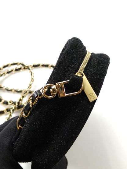 CHANEL シャネル ノベルティ 2Way ショルダーバッグ ポーチ ブラック 管理番号：10973