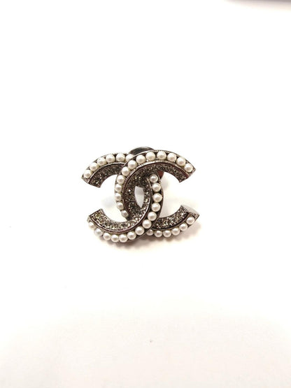CHANEL シャネル ココマーク パール ピンブローチ シルバー 管理番号：10990