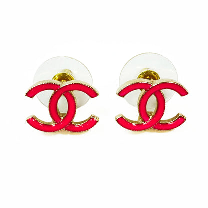 CHANEL シャネル ココマーク ピアス ピンク 管理番号：11035
