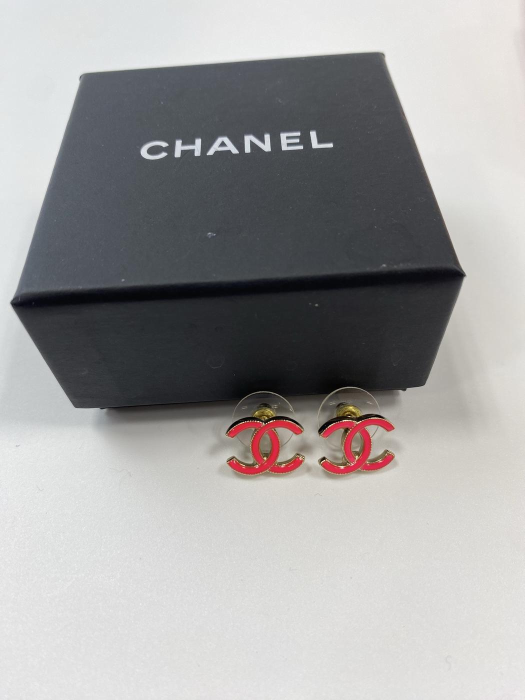 CHANEL シャネル ココマーク ピアス ピンク 管理番号：11035