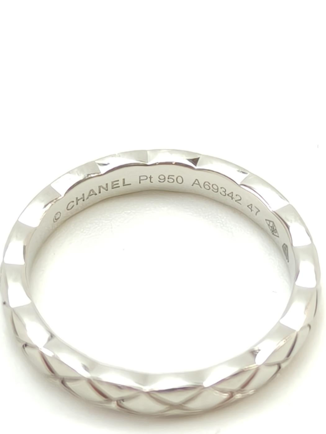 CHAENL シャネル ココクラッシュ リング 指輪 名前入り シルバー 7号 #47 管理番号：11038