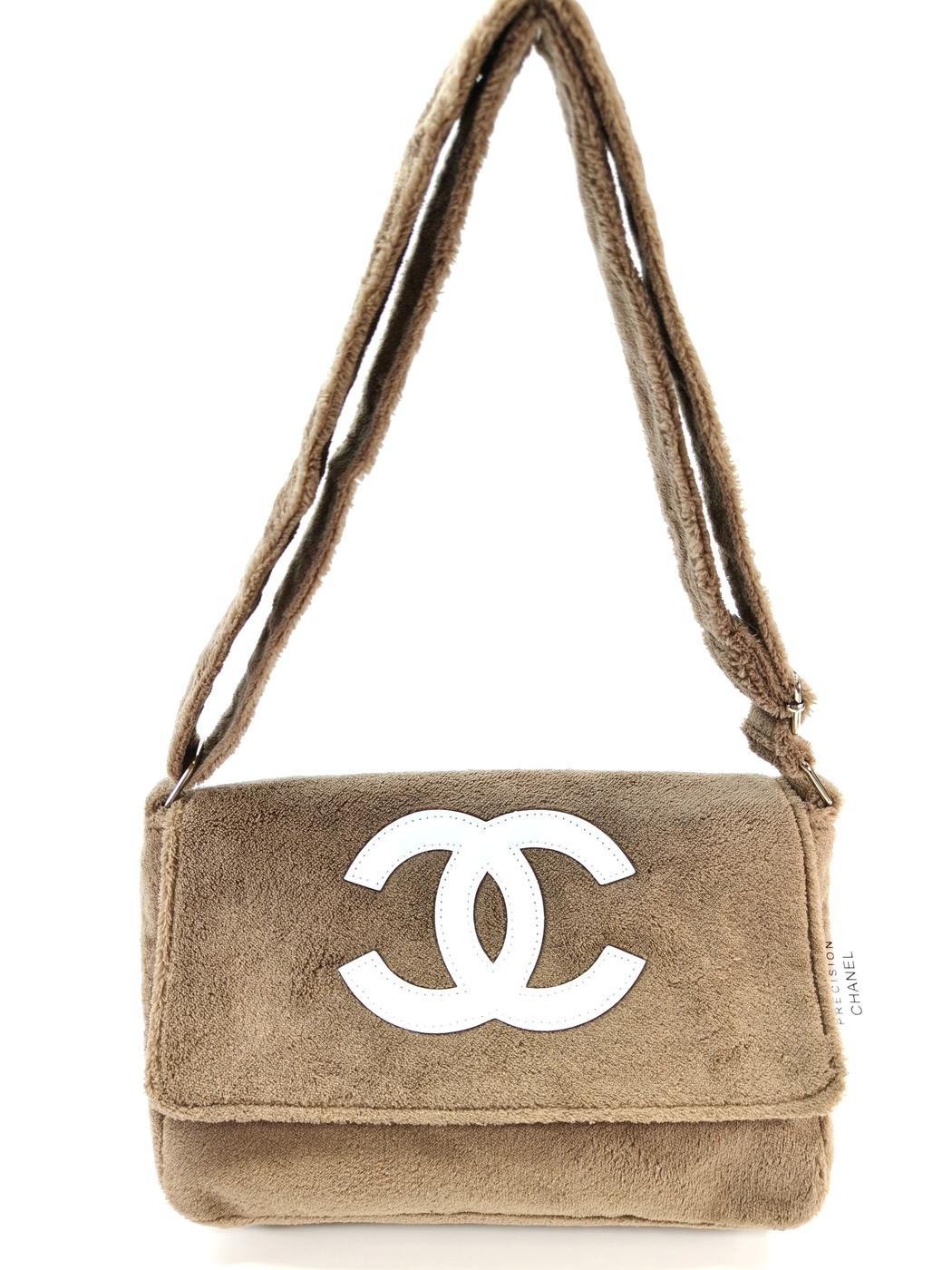 CHANEL シャネル ノベルティ パイル地 ショルダーバッグ ベージュ 管理番号：11059