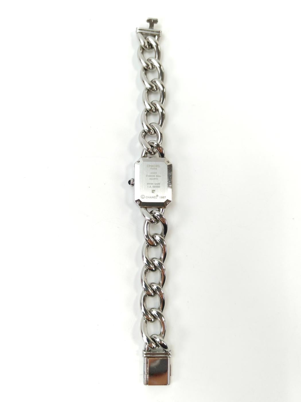 CHANEL シャネル プルミエールL クオーツ 腕時計 シルバー×ホワイトシェル 管理番号：11077