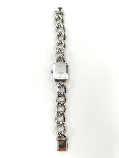 CHANEL シャネル プルミエールL クオーツ 腕時計 シルバー×ホワイトシェル 管理番号：11077
