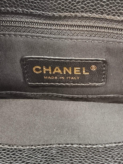 CHANEL シャネル PST チェーントートバッグ キャビアスキン ブラック 管理番号：11138