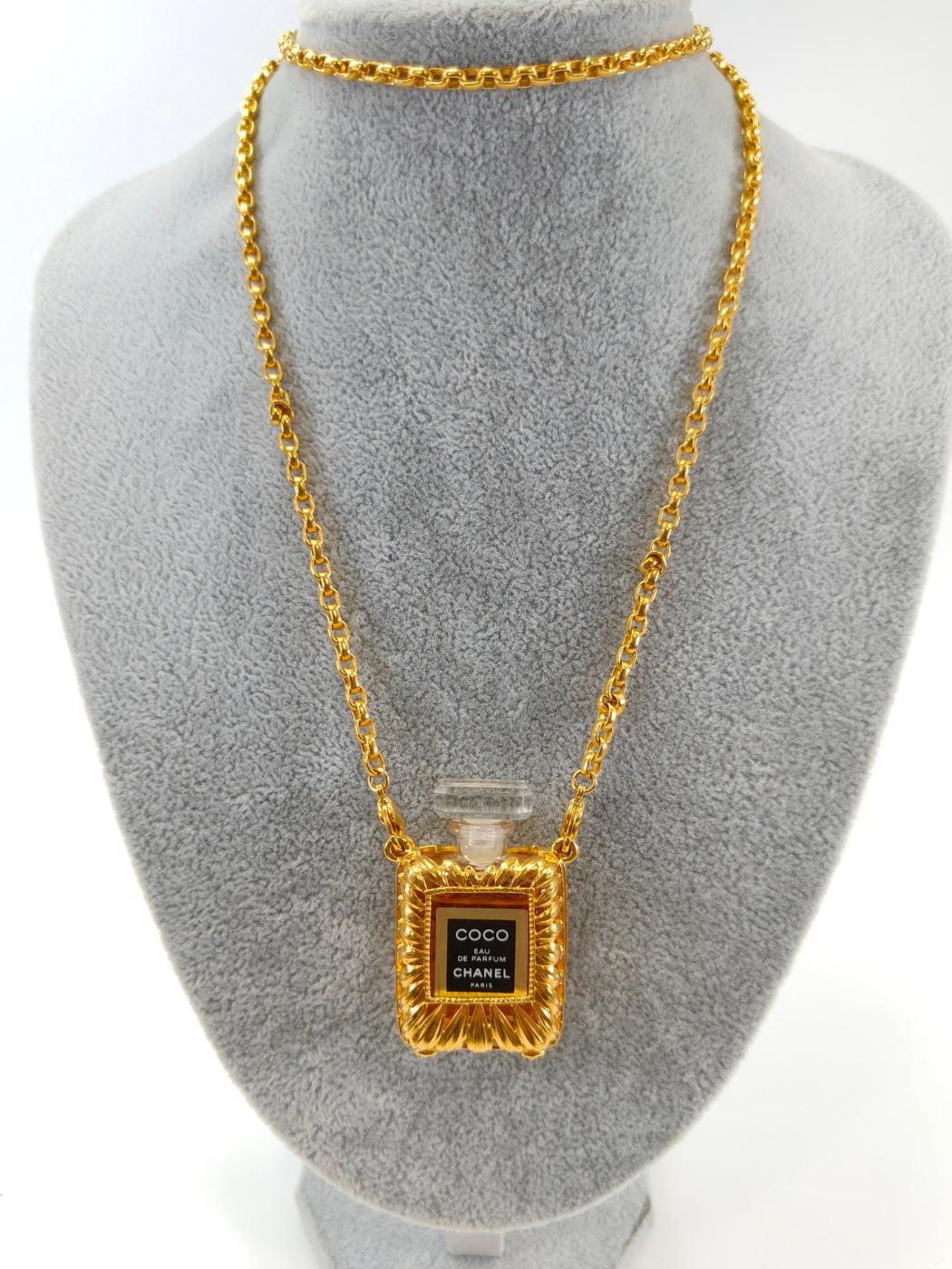 CHANEL シャネル パフューム ボトル 香水 ネックレス ゴールド 管理番号：11144