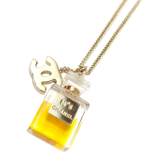 CHANEL シャネル ココマーク No.5 パフューム ボトル 香水 ネックレス ゴールド 管理番号：11156