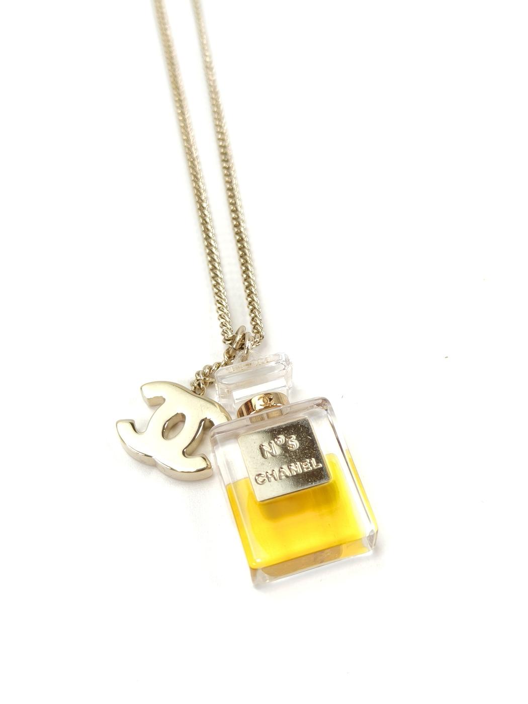 CHANEL シャネル ココマーク No.5 パフューム ボトル 香水 ネックレス ゴールド 管理番号：11156