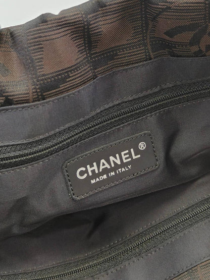 CHANEL シャネル ニュートラベルラインPM トートバッグ ブラウン 管理番号：11186