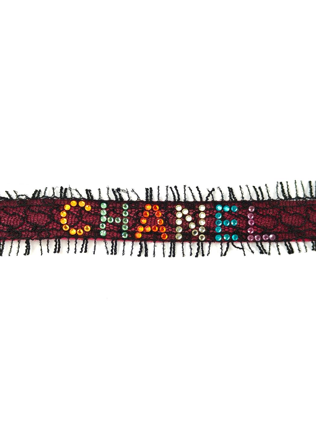CHANEL シャネル ロゴストーン ブレスレット バングル マルチカラー 管理番号：11200